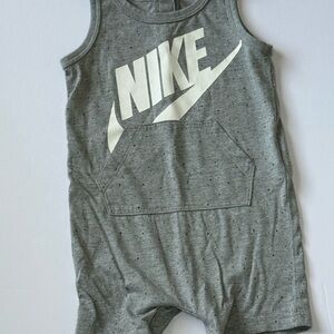 Nike Heather Gray Sleeveless Baby Jumpsuit 9 Months